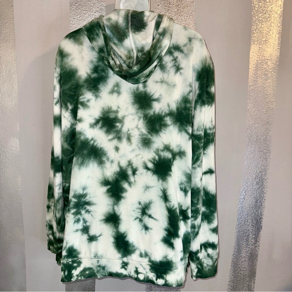 AC/DC Band Green White Tie-Dye Men's 2XL Sweatshirt‎ Hoodie Rock Hippie Unisex - Picture 2 of 7